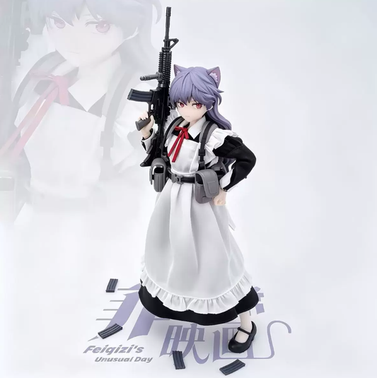 Feigizis Unusual Day 1/8 MJD Cloth Action Figure Head Maid Feigizi