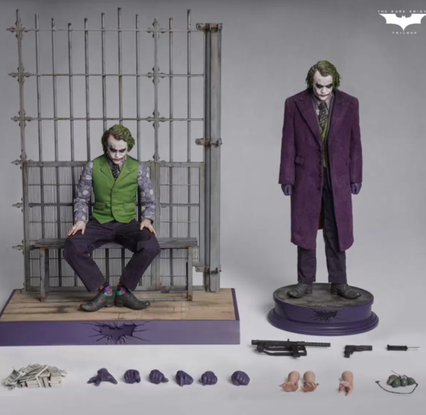 INART 1/6 Heath Ledger Joker Rooted Hair Deluxe Two-Pack