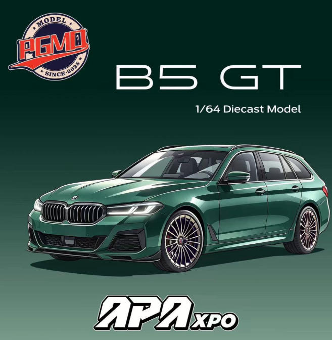 PGMD 1/64 BMW Alpina B5 GT Green Foshan APA 2026