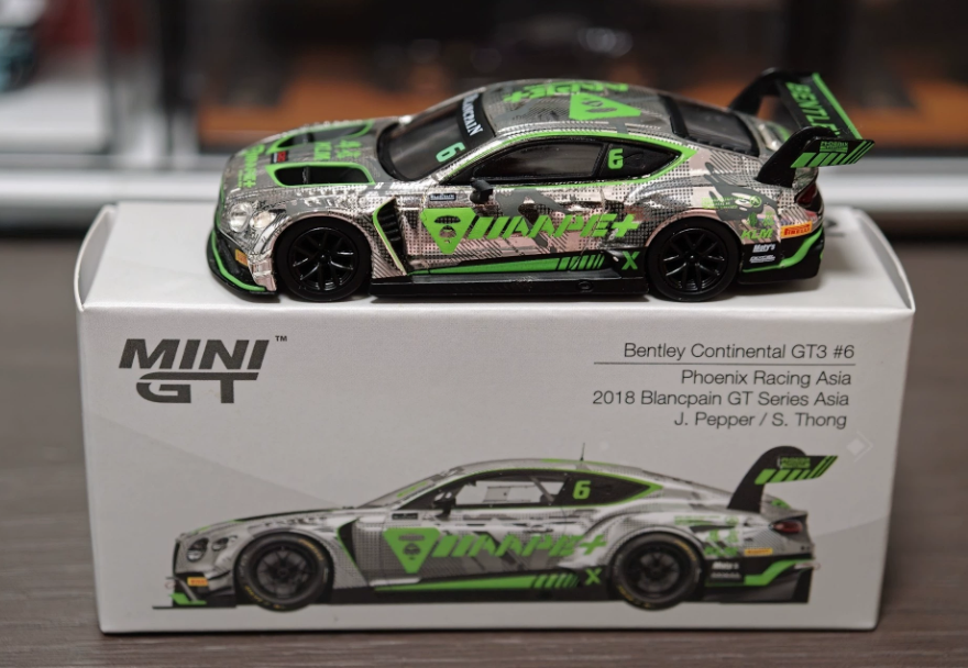 MINI GT 222 Bentley Continental GT3 x POPRACE x AAPE