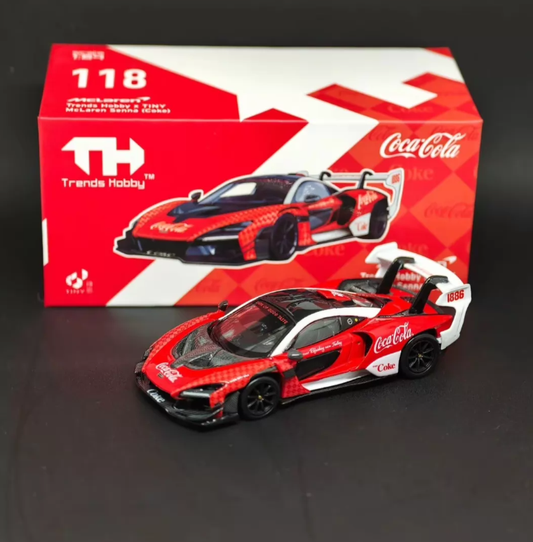 Trends Hobby x TINY 1:64 McLaren Senna GTR Coca-Cola Edition
