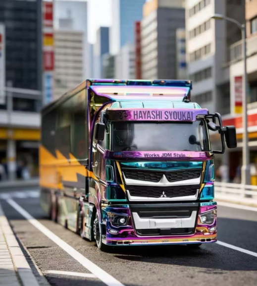GCD 1/64 Mitsubishi Fuso LBWK Chameleon Container Truck HEC Exclusive