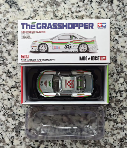 MINI GT 167 Kaido House Tamiya Skyline GT-R R34 Grasshopper Clear Coat Chase