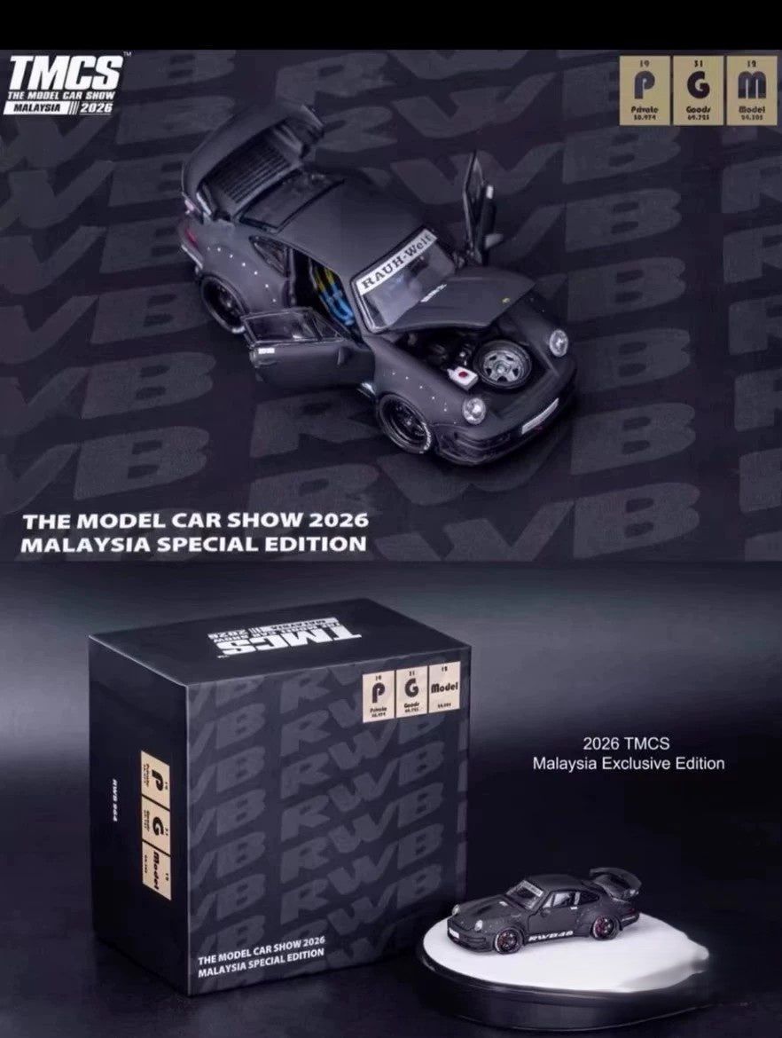 PGM 1/64 Porsche 964 RWB Malaysia Expo Ltd – 1299pcs