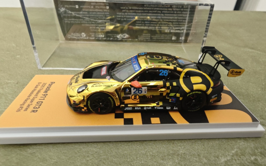 ARbox 1/64 Porsche 911 GT3 R 2025 Thailand Super Series Gold Black Chase