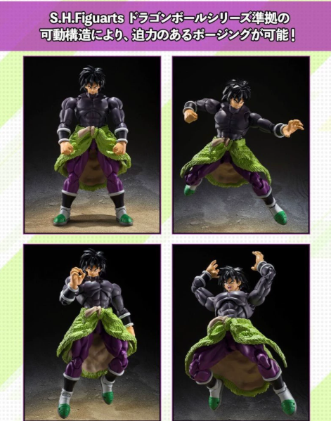 Bandai SHF DB Super Hero Broly Black Hair Tamashii Web Exclusive