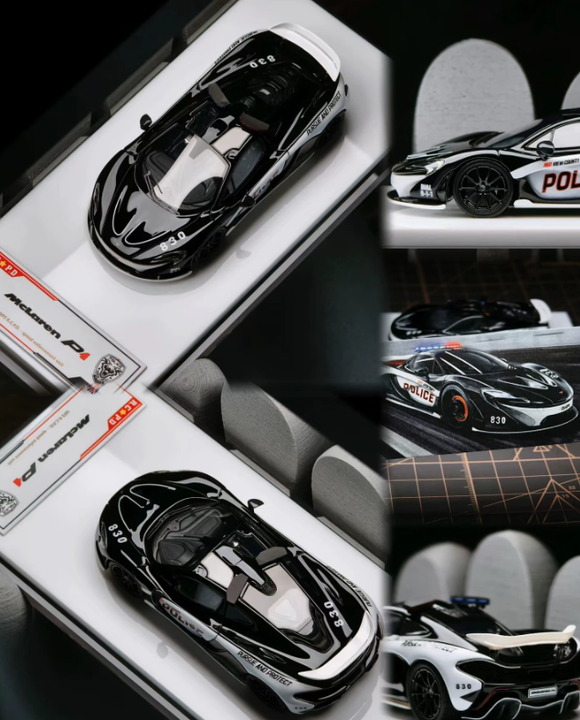Super Z x Sasaki King 1/64 McLaren P1 RCPD Police