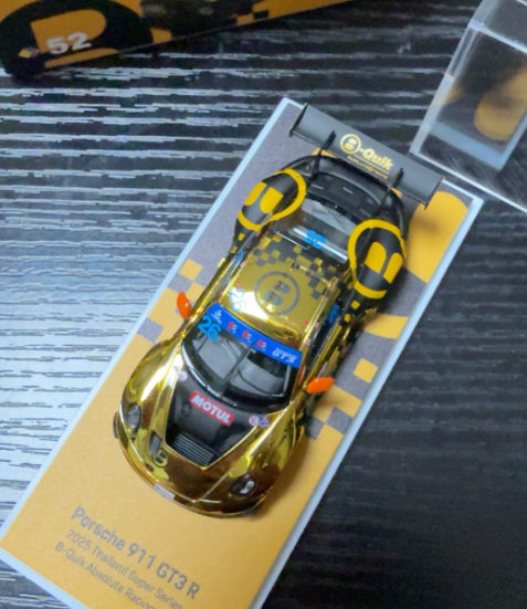 ARbox 1/64 Porsche 911 GT3 R 2025 Thailand Super Series Gold Black Chase