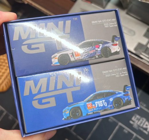MINIGT 1/64 BMW M4 GT3 EVO FIST Team AAI 2025 China GT Champion Set