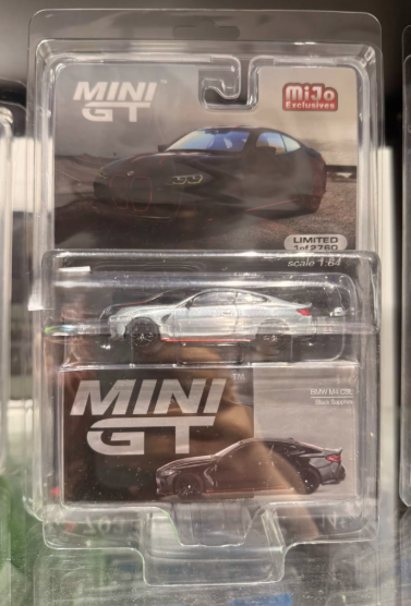 MINI GT 703 BMW M4 CSL Black Sapphire Chase MiJo Blister 1/64