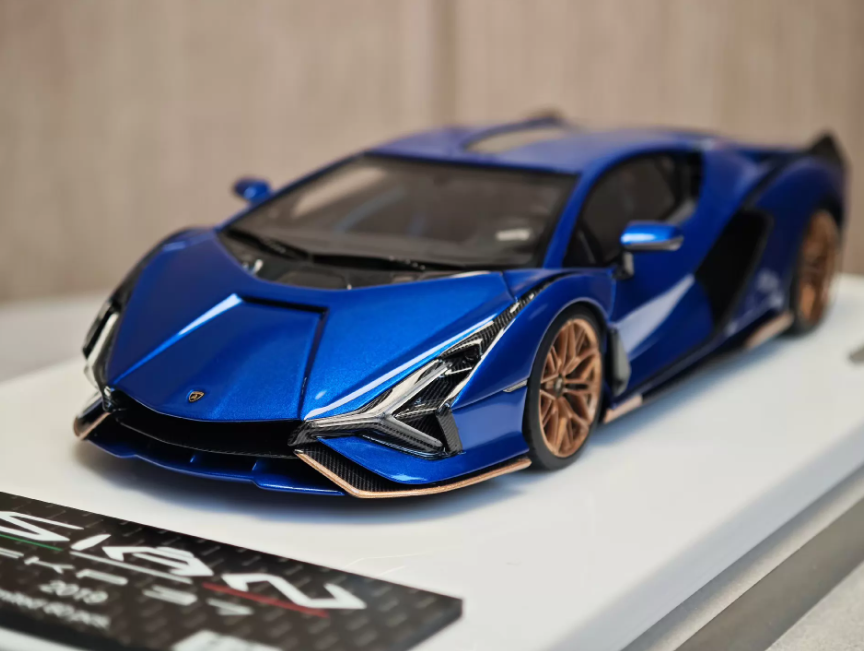 Make Up 1/43 Lamborghini Sian FKP37 Blue Bronze Limited Model