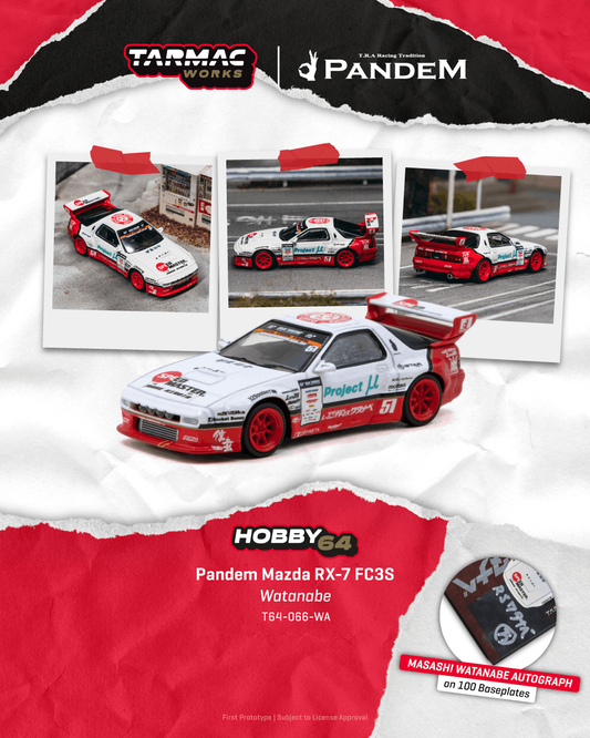 Tarmac Works Pandem Mazda RX-7 FC3S Watanabe Preorder