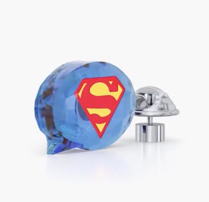Swarovski DC Comics Superman Logo Crystal Magnet Brooch