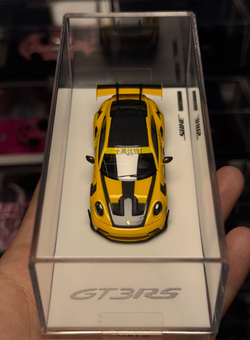SHUE 1/64 Porsche 911 GT3 RS Pikachu Thunderbolt Foshan Show 159pcs