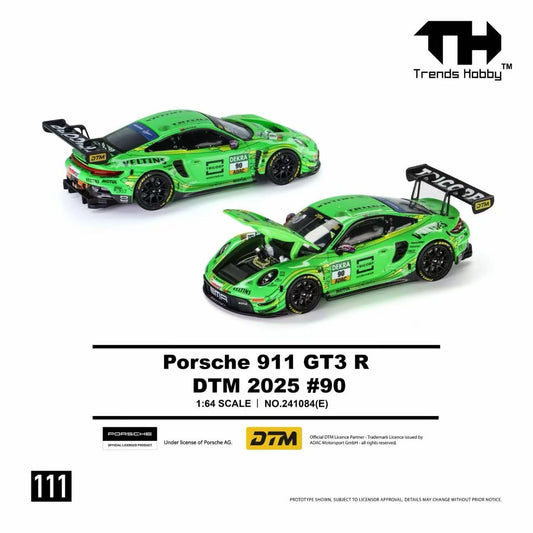 Trends Hobby 1/64 Porsche 911 GT3 R DTM 2025 No90 Green Preorder