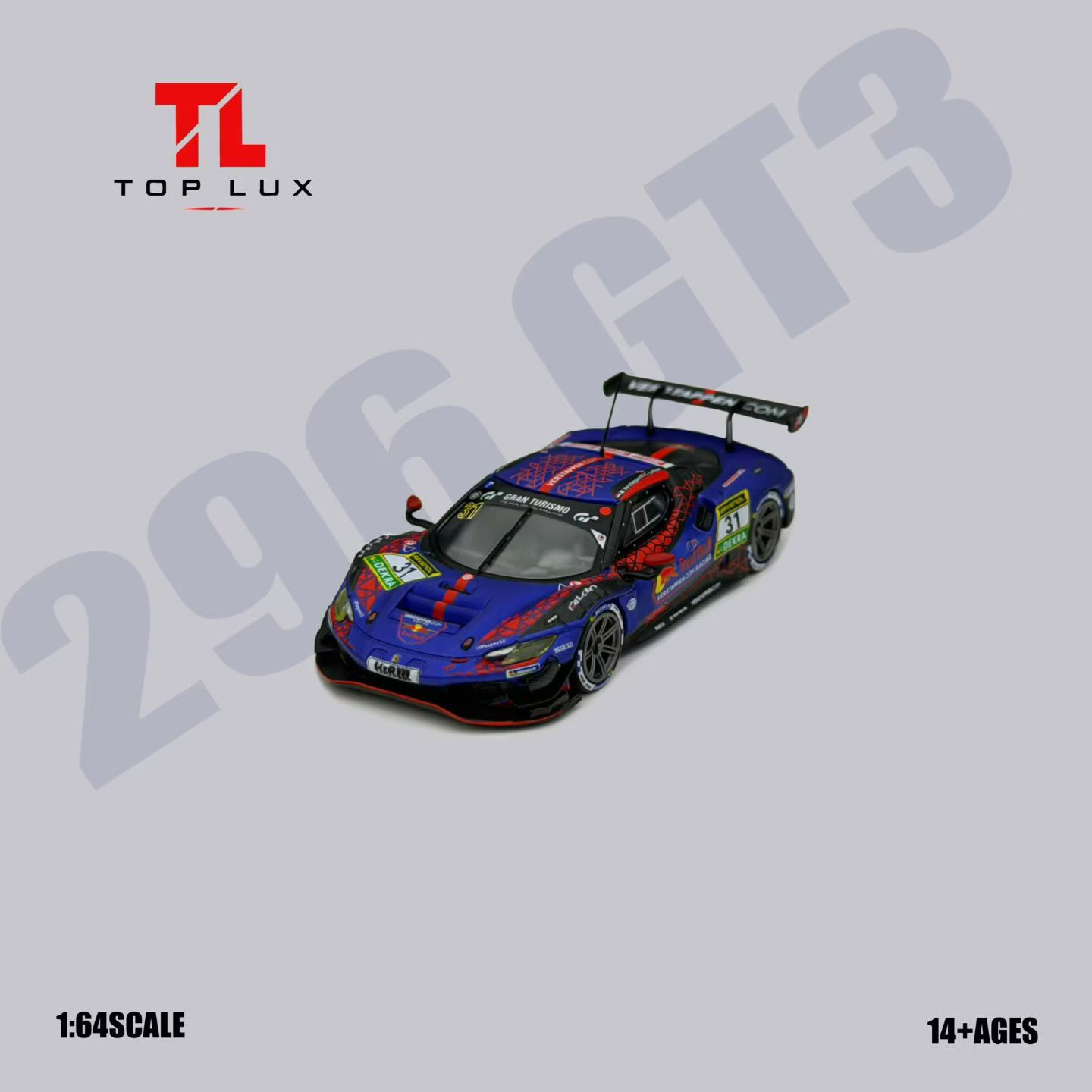 Top Lux 1/64 Ferrari 296 GT3 Verstappen Nurburgring 2025 Preorder