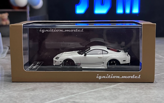 YM Ignition Model 1/64 Toyota Supra A80 White Limited 99