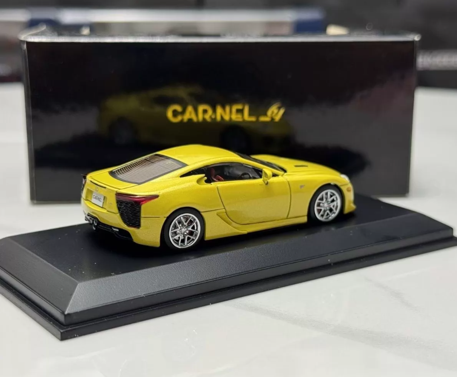 Kyosho CARNEL 1:64 Lexus LFA Yellow Diecast Model