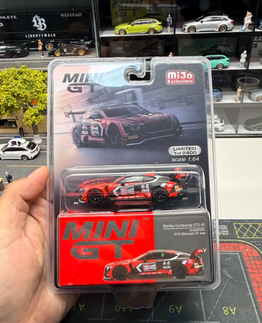 MINI GT 260 1:64 Bentley Continental GT3 5 CHAMPION 2018 Blancpain GT Asia MiJo