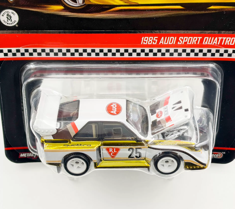 Hot Wheels RLC HWF08 1:64 1985 Audi Sport Quattro S1 White Gold Rally Diecast