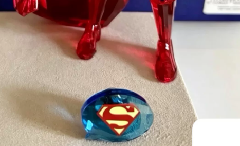 Swarovski DC Comics Superman Logo Crystal Magnet Brooch